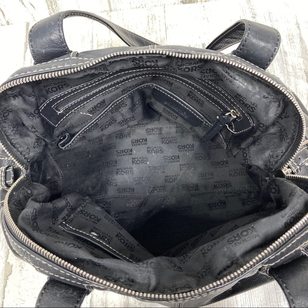 Michael Kors large black pebbled leather satchel - Picture 3 of 14